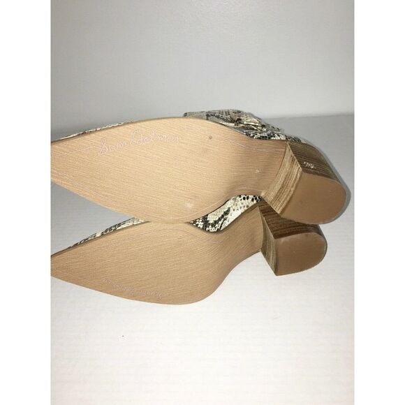 Sam Edelman Snakeskin Print Booties 8M - Picture 6 of 6